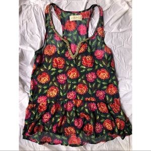 Abercrombie & Fitch Embellished floral cami